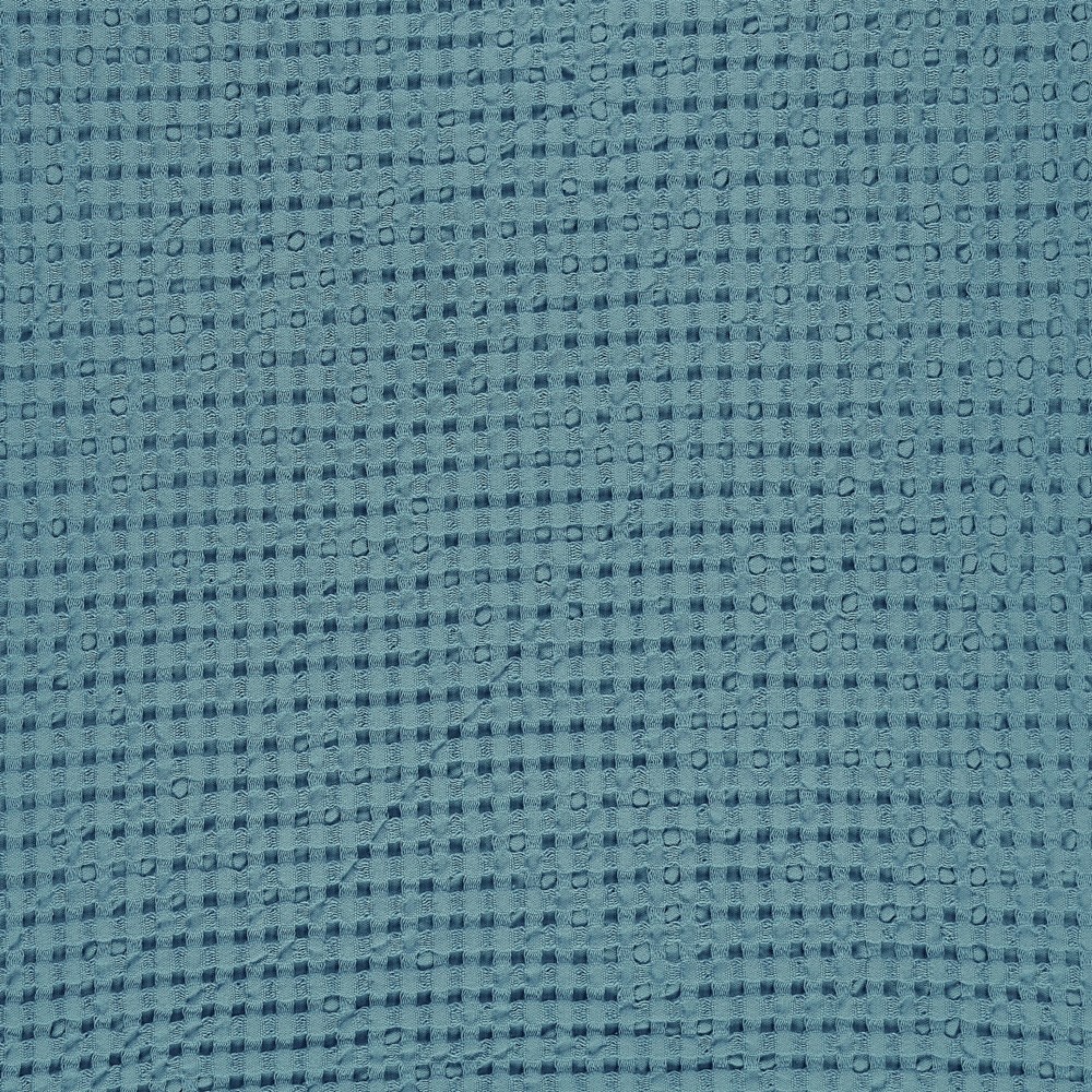 Pousada Waffle Bathroom Towels 309 by Designer Abyss & Habidecor in Atlantic Blue